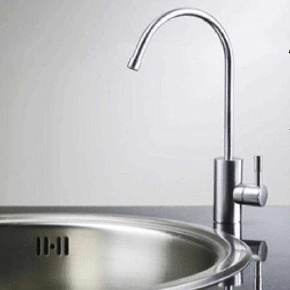 Filter Tap - Single Source Gooseneck - Chrome