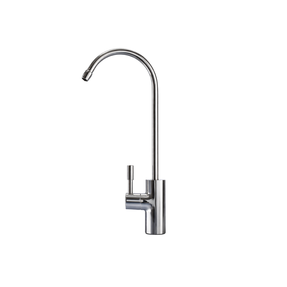 Filter Tap - Single Source Gooseneck - Chrome