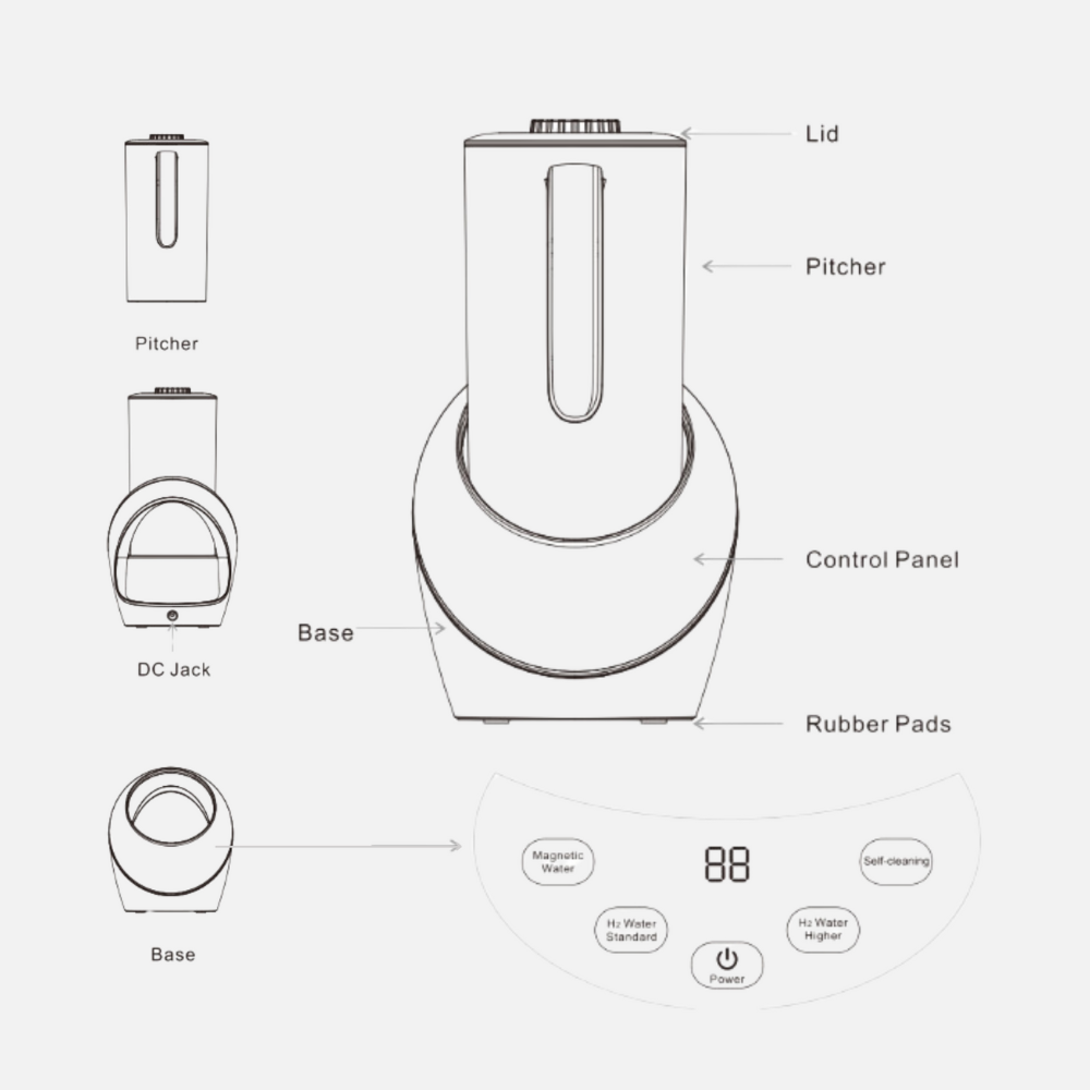 Hydrogen Water Jug